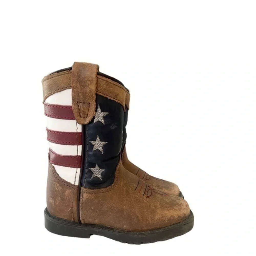 Cody‎ James Toddler’s Stars and Stripes Flag Western Boots